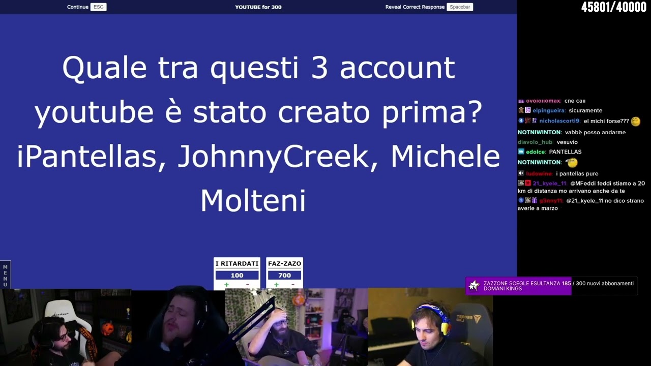 JEOPARDY a SQUADRE FAZZ ZAZZA VS BLUR MARZA