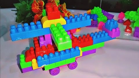 Satisfying DIY lego ASMR Helicopter | Building Blocks | Lego sounds 