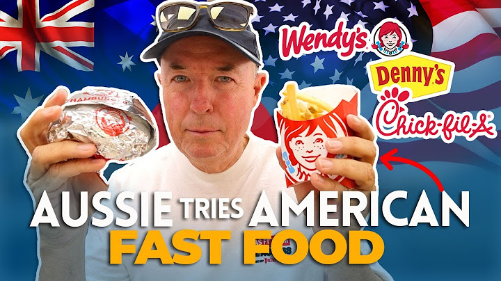 Australian tries American fast food!