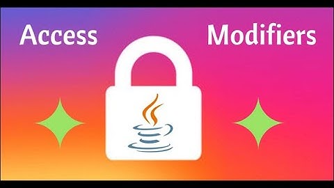 Access Modifiers in Java (Tutorial #14)