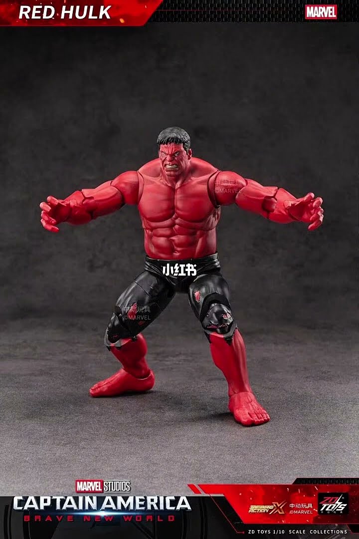 ZD TOYS MARVEL RED HULK 1/10 ACTION FIGURES - YouTube