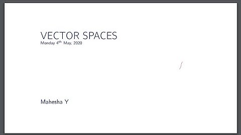 18EC44 ESLA Module-4 Vector Spaces