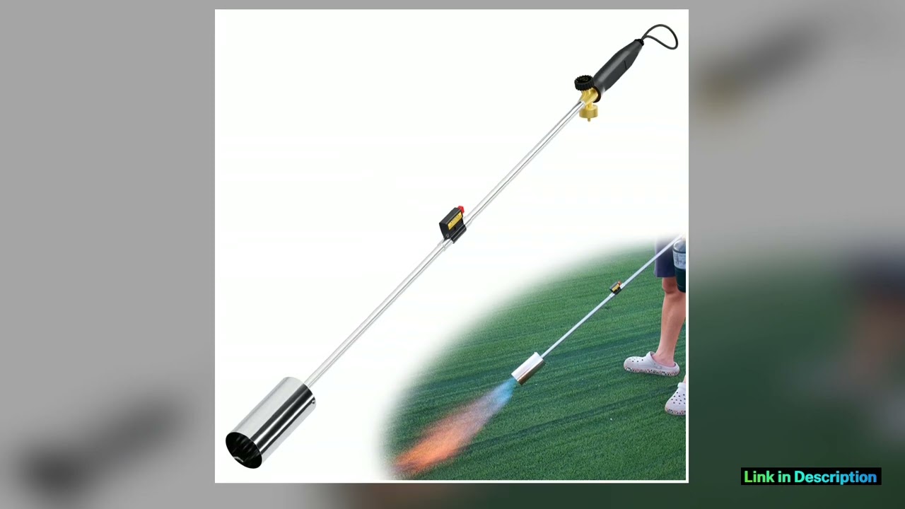Propane Torch Weed Burner Kit Weed Torch Output 360000 BTU Blow Torch for Weeds Roof Asphalt Ice