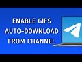 How To Enable GIFs Auto-Download From Channels On Telegram On PC