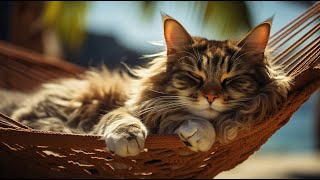 Relaxing Rhythms: Maine Coon's Hammock Retreat | Gentle Waves of Purr screenshot 4
