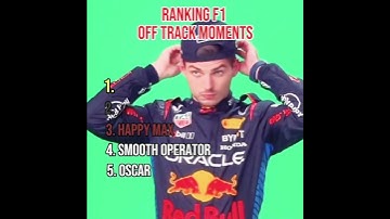 Ranking TOP 5 F1 Off-Track Moments 😂🏎️