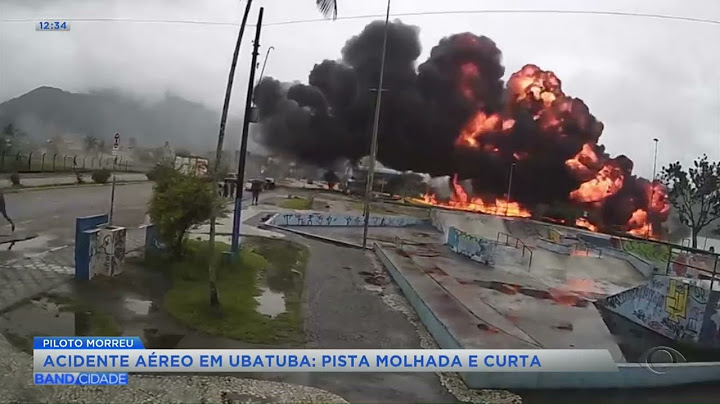 Acidente aéreo em Ubatuba: pista molhada e curta