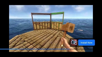 Raft Survival Ocean Nomad Unity Sponsored Mobile Gaming Ad