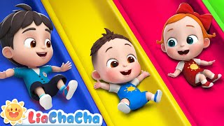 Baby's First Time at the Playground | Playground Song   More LiaChaCha Nursery Rhymes & Baby Songs