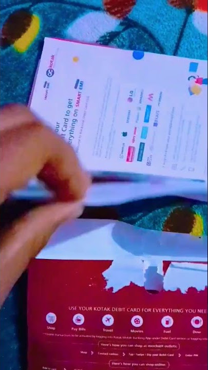 kotak Mahindra Bank welcome kit unboxing #unboxing