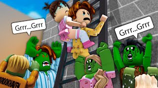 ROBLOX Brookhaven RP  FUNNY MOMENTS: Peter rescues his sister escaped zombies