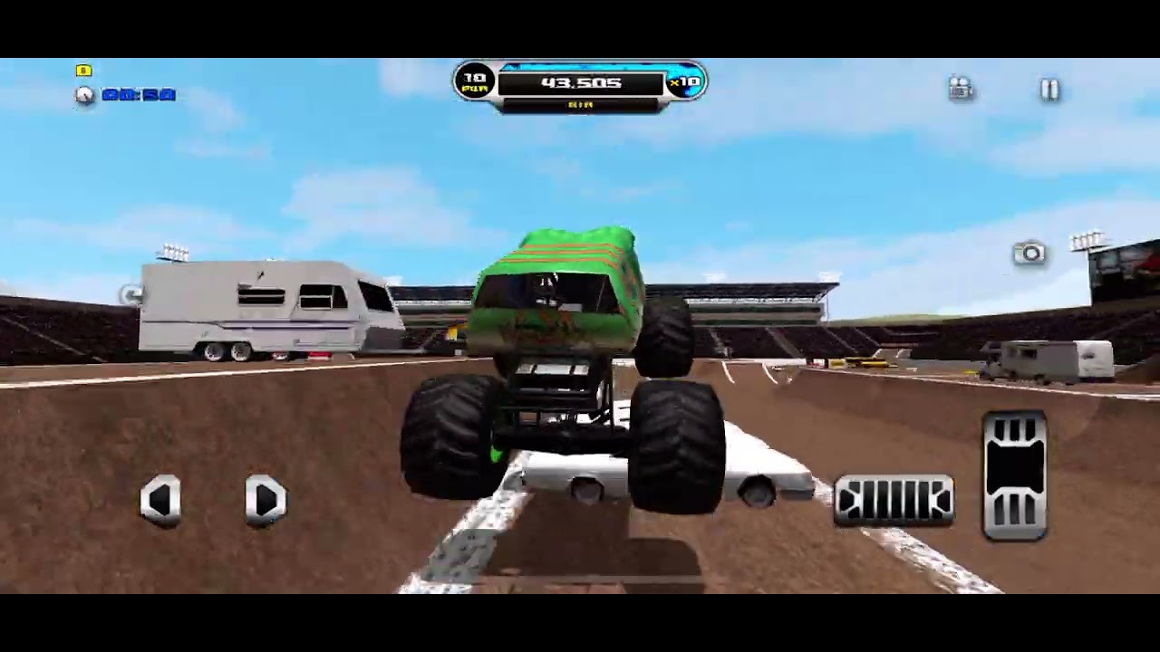 Raptors Rampage Monster Truck tries out a Random stadium #mtd # ...