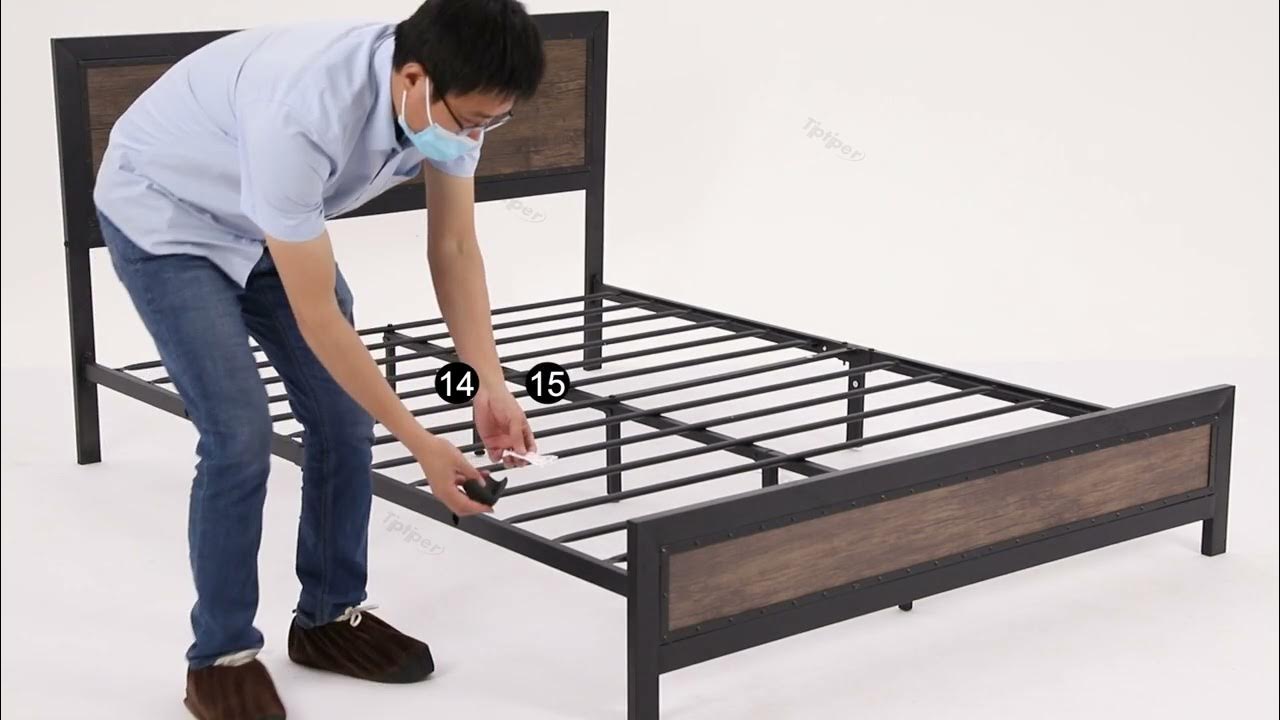 How To Assemble A Metal Bed Frame With Storage Drawers YouTube how-to-assemble-a-metal-bed-frame-with-storage-drawers-youtube
