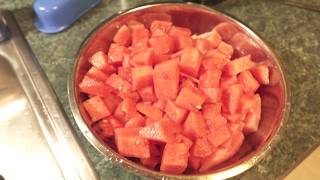 Fastest Way To Dice Up A Watermelon