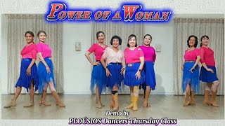 POWER OF A WOMAN - Line Dance | Intermediate | Demo by Ploúsios Dancers Thursday Class