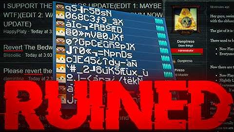 The Update that Destroyed Hypixel Bedwars