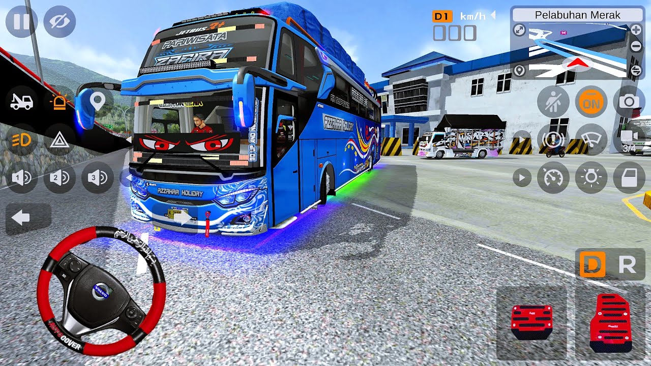 Bus Pariwisata Zafira Azzahra Holiday Ketemu Maudi Lagi Pasang Basuri Modul DAV Langsung Adu Basuri