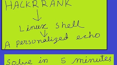 Tutorial | Knowledge | A Personalized echo in unix