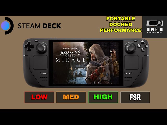 Steam Deck - Assassin's Creed Mirage - Gameplay & Performance