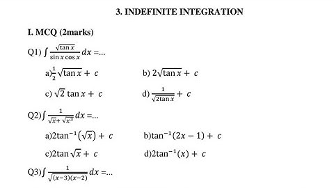 Integration Lect.1 Question Bank Solution Maths 2 HSC Class 12 Maharashtra board New syllabus 2021