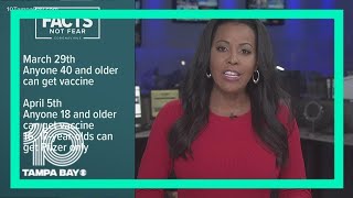 Florida expands COVID vaccination age to 16 and older starting April 5
