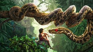 Giant Python Hypnotizes the Young Boy in the Jungle.. Epic Survival Story