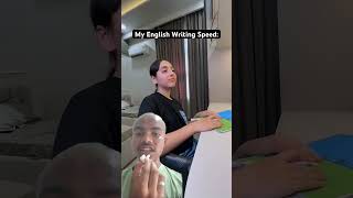 English 🚀 Vs Hindi 😭 Writing Speed ✍️