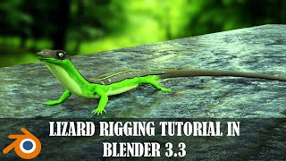 How to Rigg Lizard 3D model in blender | Blender in Tamil | LMWS