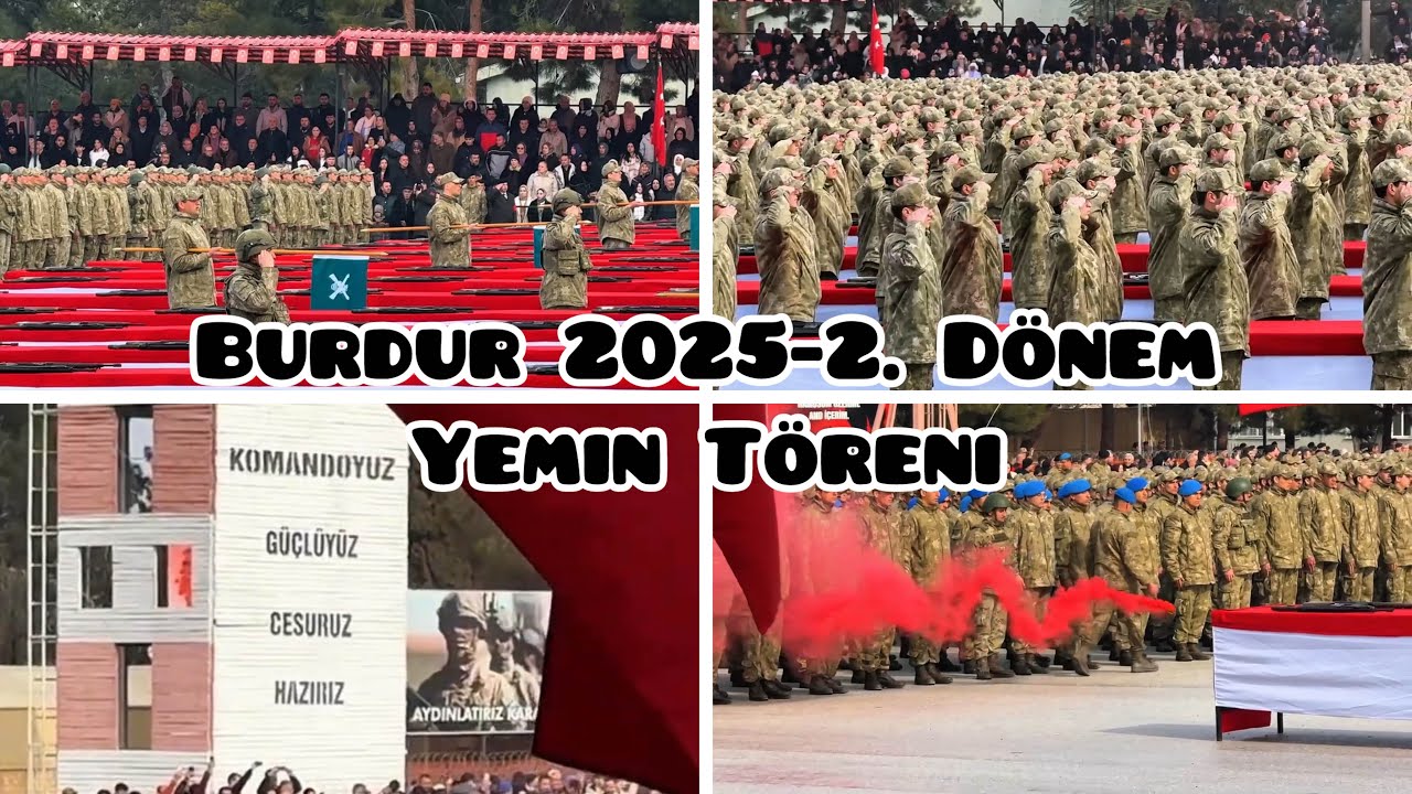Bedelli Askerlik Burdur 58. Piyade Alay Komutanlığı 2025-2. Dönem Bedelli Yemin Töreni - 28/02/2025
