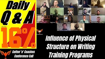 How to Write Workout Programs - Structural influences - Coffee 