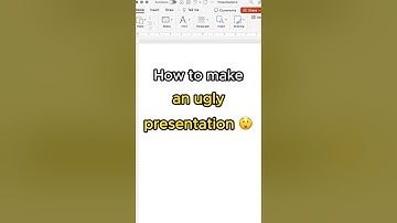 Tutorial: How (not) to make a PowerPoint Presentation look good.🧐 #powerpoint #design #funny