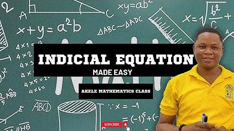 INDICIAL EQUATION MADE EASY!!