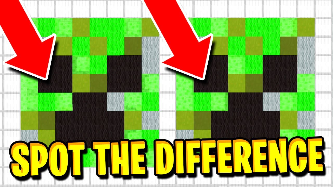 99% of MINECRAFT PLAYERS CAN'T SPOT THESE DIFFERENCES! - YouTube