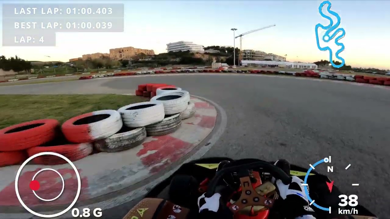 Karting Mijas - practice session (telemetry)