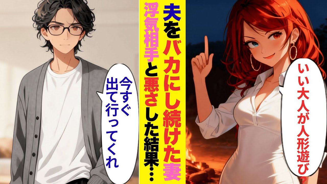 【漫画】夫をバカにし続けた悪妻⇒浮気相手と夫の大切なものを壊した結果