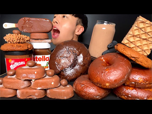 ASMR MUKBANG 초콜렛 디저트  초콜릿 아이스크림 먹방 MAGNUM CHOCOLATE ICE CREAM DESSERT EATING SOUNDS チョコレート 咀嚼音