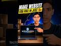 “FREE WEBSITE” 🚀 | No Coding Needed! 😱