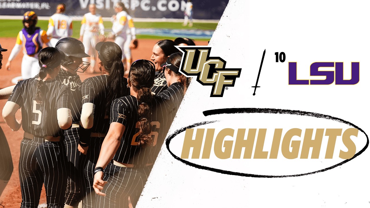 Софтбольная команда UCF, 5 против команды № 10 LSU, 1 // ПОЛНЫЙ ВИДЕОМАТЕРИАЛ ИГРЫ // 14 февраля ...