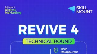 REVIVE 4: Digital Marketing Technical Round | Skillmount Education