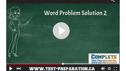How to Solve Word Problems #2