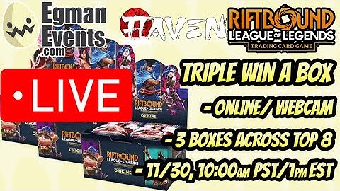 Riftbound: Origins Triple Win-A-Box Tournament Livestream w/ @GG_Haven