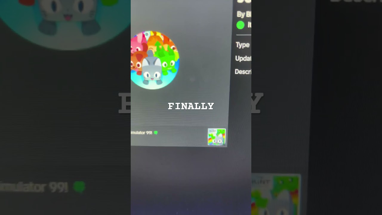 FINALLY GOT THE PET SIM 99 MEGA TOKEN 