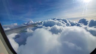 Plane Flying Through ThunderStorm Clouds - Flying in Thunderstorm Clouds