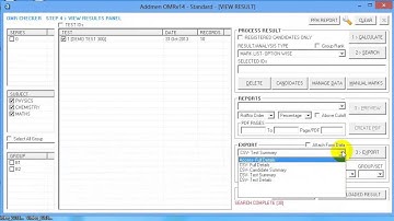 Part9 OMR Reader Software Reports Export to Excel