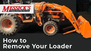 How to Remove Your Tractor's Loader