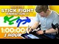 EPIC STICK FIGURE FIGHT, Animated in 1 HOUR!??