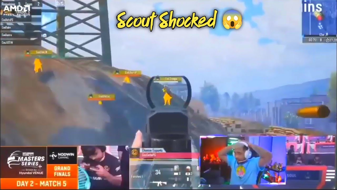 🇮🇳 Scout Shocked 😱 Delta PG 1Vs4 Against Team SouL🔥 