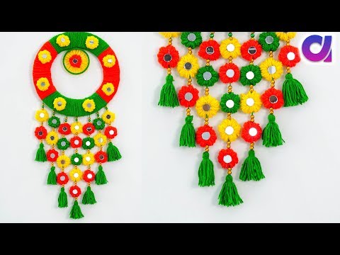 DIY: wool wall hanging craft | wool craft idea| Home Decor ideas | Artkala