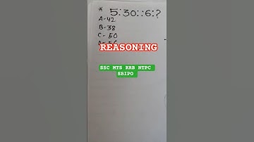 #reasoning MTS RRB NTPC SBIPO SSC CGL Exam Questions 💯