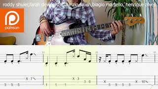 Vignette de la vidéo "CAN'T STOP THE FEELING - Justin Timberlake BASS COVER + PLAY ALONG TAB + SCORE"